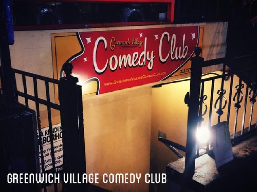 Photo of the entrance to Greenwich Village Comedy Club.